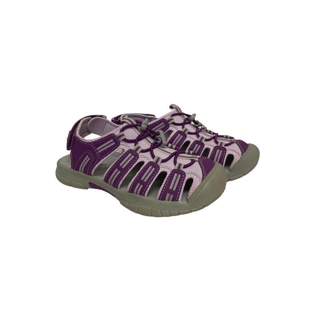 Khombu Sandy Slingback Sport Sandal Bungee Purple Pink Girl's Size 1